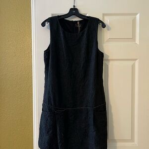 Cop.Copine brown dress muted polka dots size 42 made in Portugal